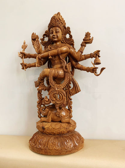 Sandalwood Dancing Shiva 15" inch