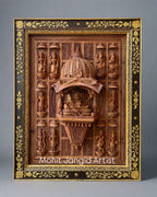 Sandalwood Hand Carved Lord Vishnu Dashavatar JHAROKHA
