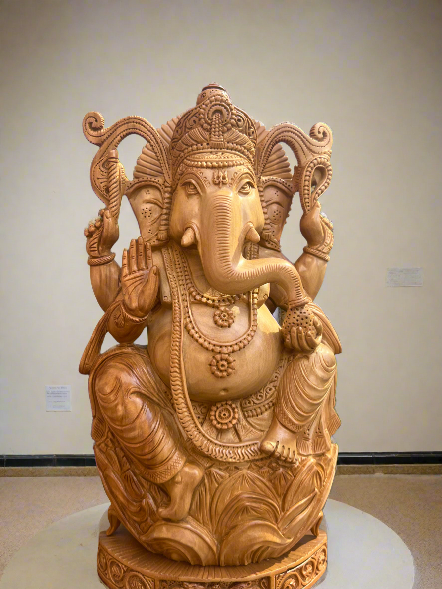 Sandalwood 10” inches Ganesha Statue