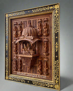 Sandalwood Hand Carved Lord Vishnu Dashavatar JHAROKHA