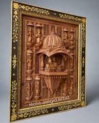 Sandalwood Hand Carved Lord Vishnu Dashavatar JHAROKHA