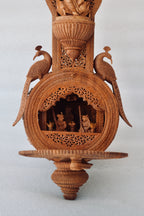 2.4 ft Sandalwood Opening Sitar or Veena Collective Art-piece