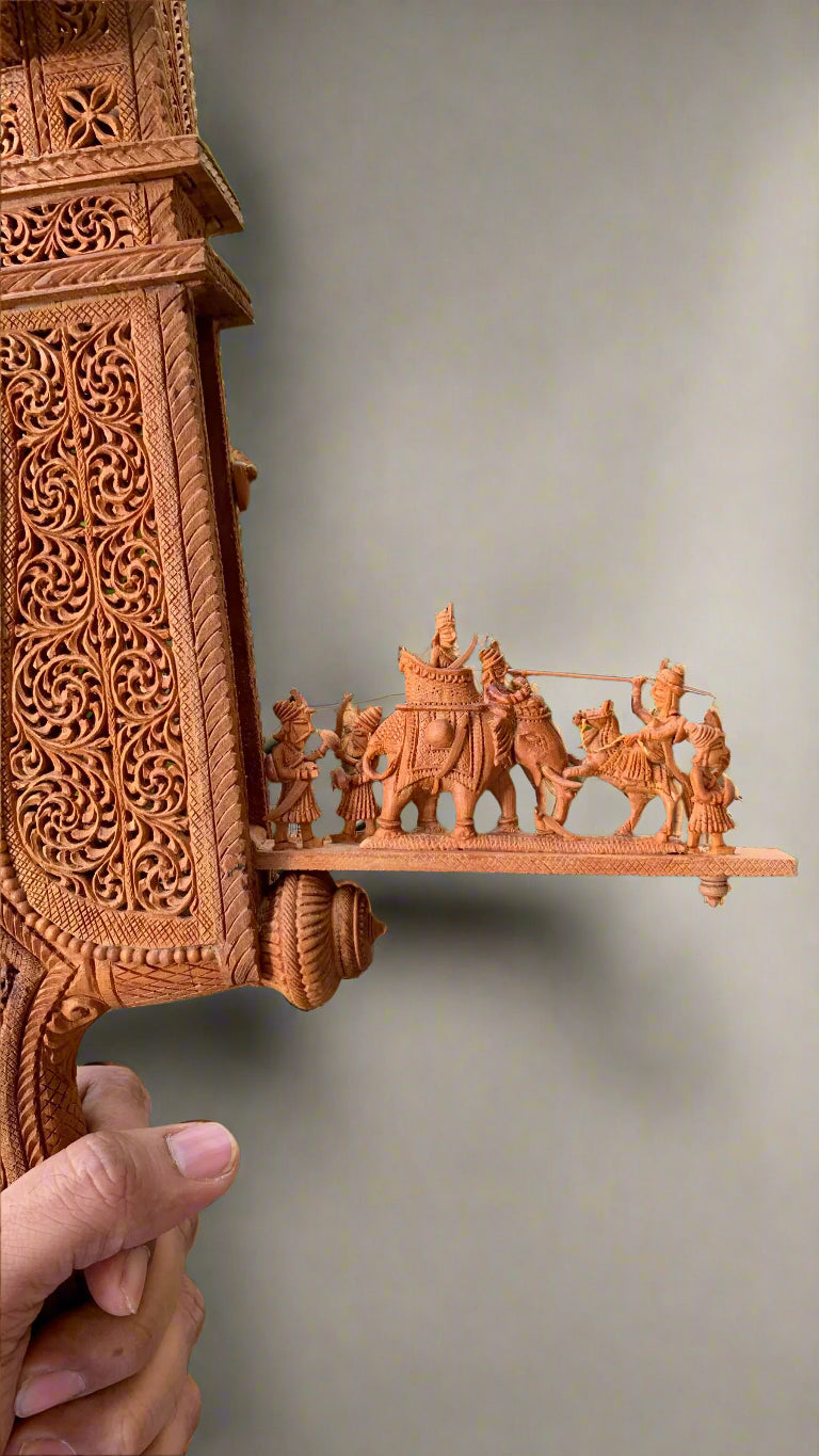 Sandalwood Carving Maharana Pratap Talwar Sword