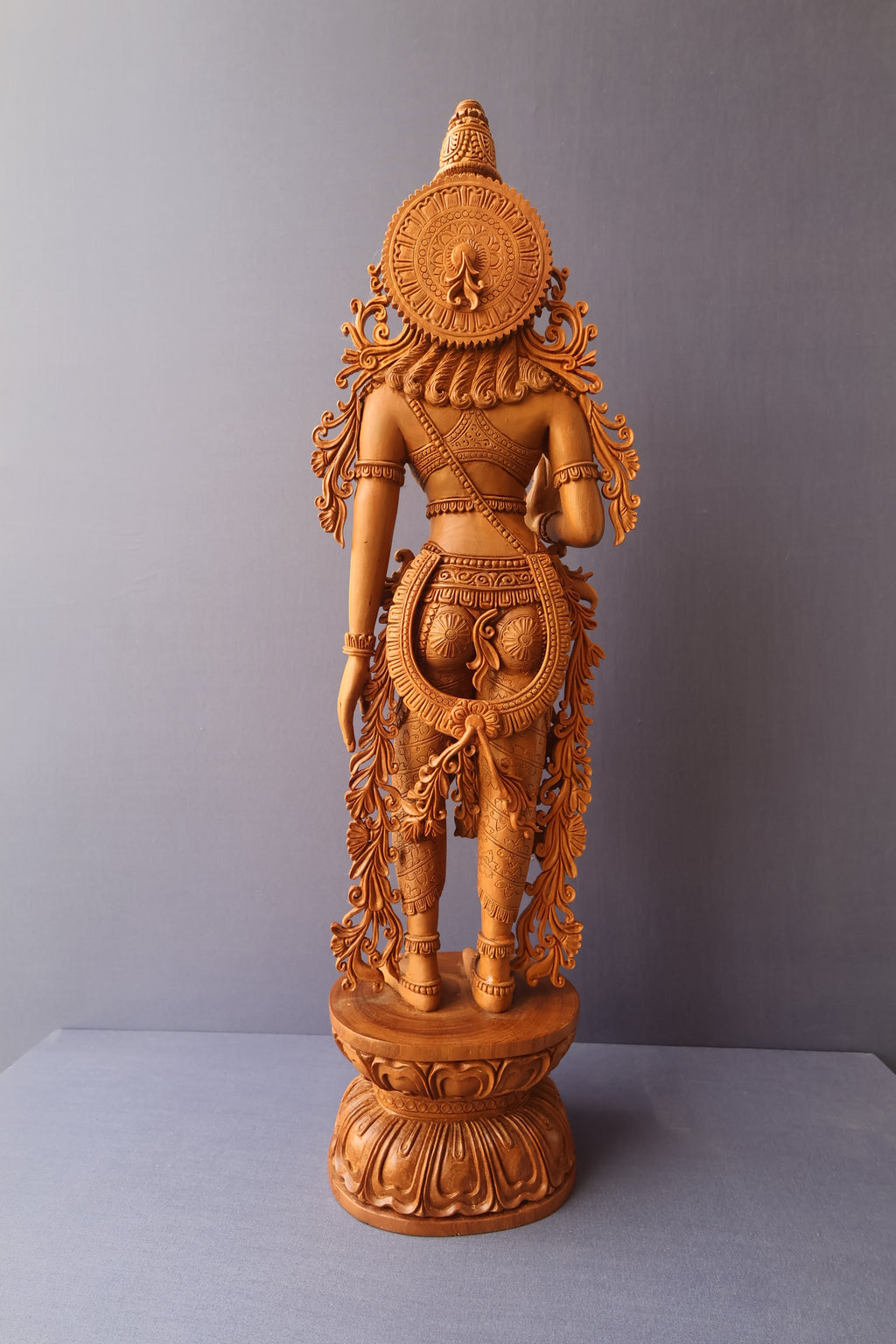 Sandalwood Carved Parwati Statue