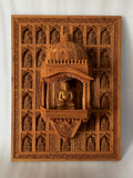 Sandalwood Carved Wall Hanging Jharokha of 24th Tirthankara of Jainism