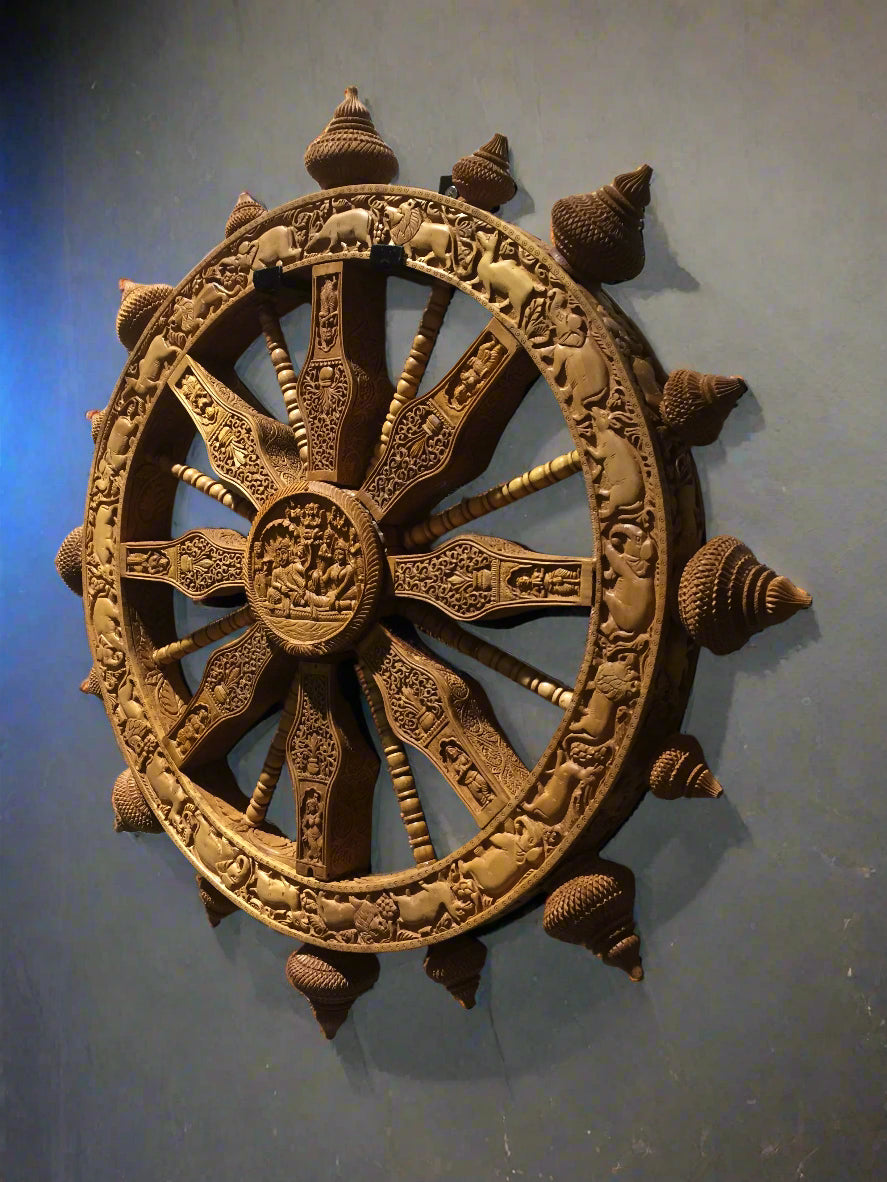 Sandalwood Dharam CHAKRA Rare Wall Hanging Artwork