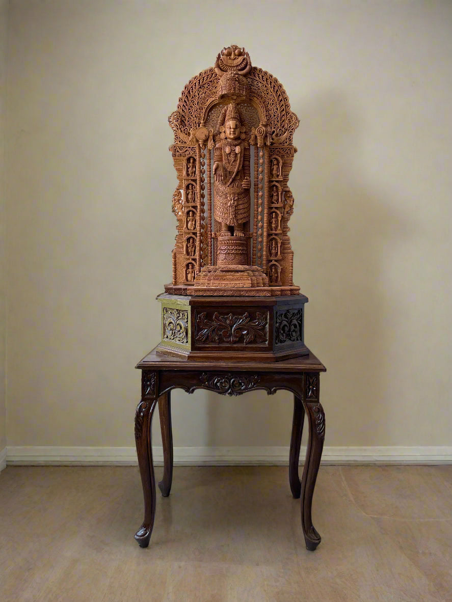 Sandalwood Tirupati Masterpiece - Malji Arts