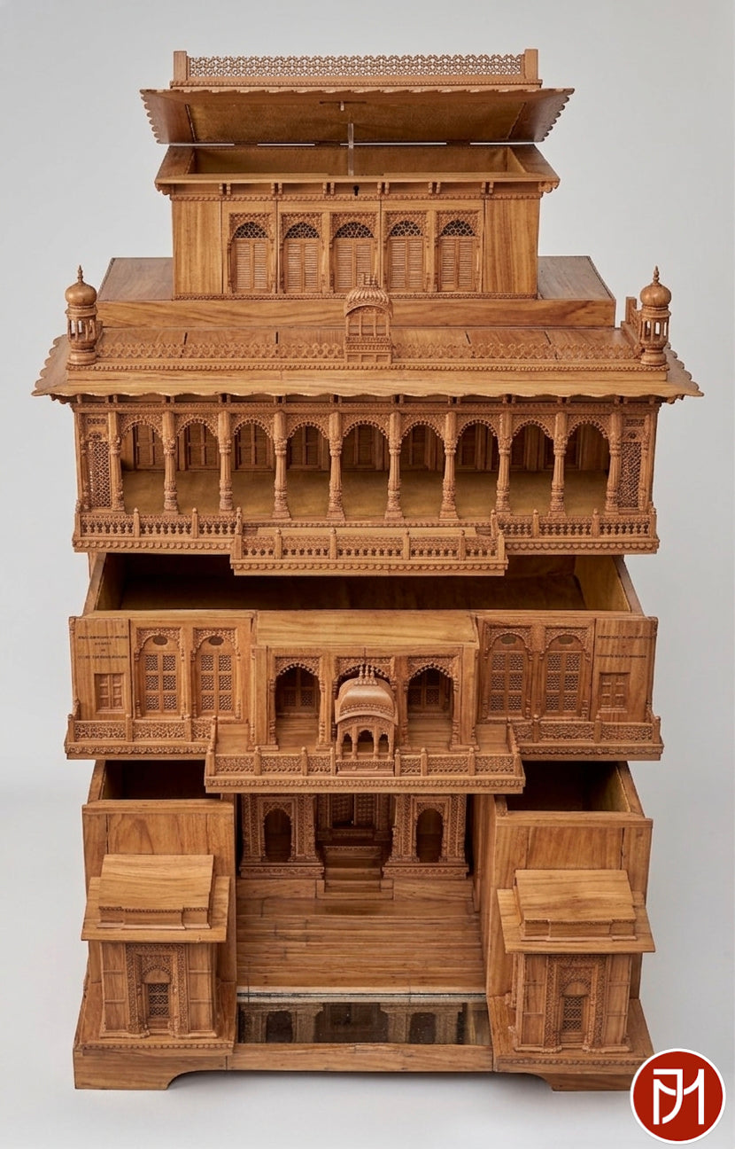 Recreation of Sandalwood Ramnagar Palace workbox