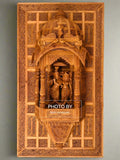 Sandalwood Fine Hand Carved Radha Krishna JHAROKHA - Malji Arts