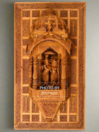 Sandalwood Fine Hand Carved Radha Krishna JHAROKHA - Malji Arts